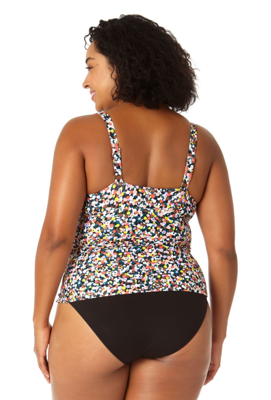 Women Anne Cole | Women'S Twist Front Underwire Tankini Swim Top